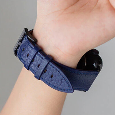 Correa de cuero Ricardo (para Apple Watch 42/44/45/49mm), azul