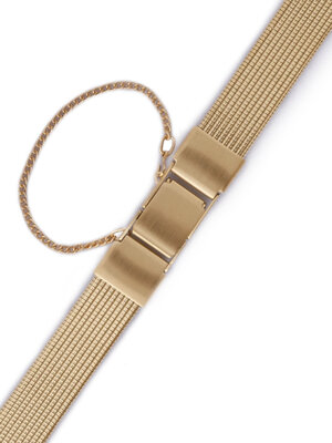 brazalete de acero inoxidable Orient NCDYSGG, dorado