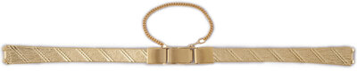 brazalete de acero inoxidable Orient NCDZVGG, dorado
