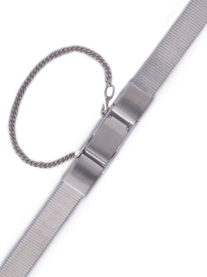 brazalete de acero inoxidable Orient NCFQYS0, plateado