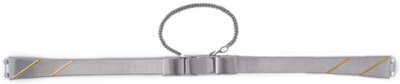 brazalete de acero inoxidable Orient NCFQYS0, plateado