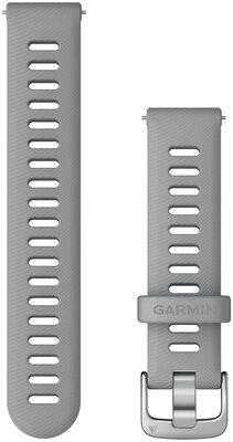 Correa de silicona Garmin 18mm (para Venu 2S, Vívoactive 4S, Vívomove 3S), gris V1, Quick Release, 010-11251-3G