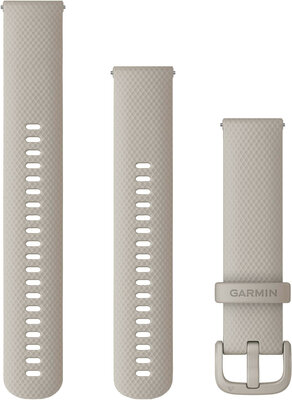 Correa de silicona Garmin 20mm (para Venu, Venu Sq, Venu 2 plus y otros), gris V2, Quick Release, + parte extendida, 010-13021-07