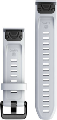 Correa de silicona Garmin 20mm (Fenix 7S/6S/5S), blanco V3, QuickFit, 010-13102-03