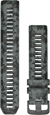Correa Garmin Instinct 2, silicona, estampado de camuflaje, hebilla negra