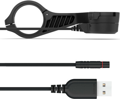 Soporte de bicicleta Garmin (para ciclocomputador Edge), alimentado