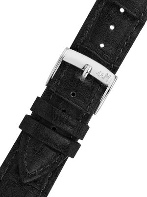 Correa de piel Morellato Tiglio 5673D74.019 M, negro, piel ecológica