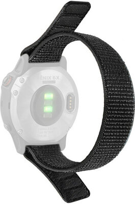 Lanyard 20mm, nylon, negro (Garmin Fenix 7S/6S/5S etc.)