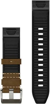Correa de cuero Garmin 22mm (para Garmin Fenix 8/7/6 (47mm), Epix 2 etc.), marrón V4, QuickFit, 010-13225-07