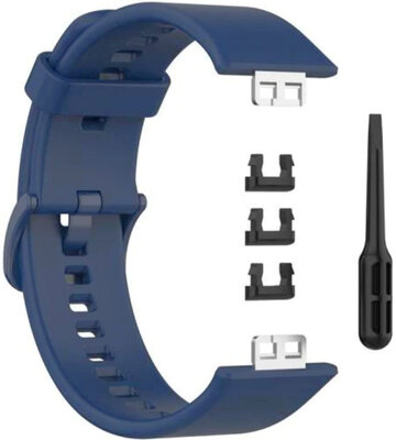 Correa para Huawei Watch Fit, silicona, azul + accesorios de repuesto