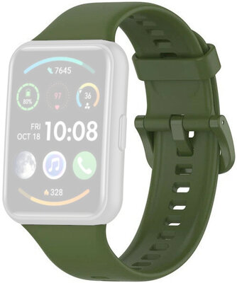 Correa para Huawei Watch Fit, silicona, verde + accesorios de repuesto
