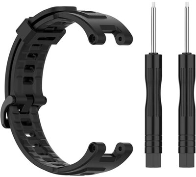 Correa para Amazfit T-Rex Pro, de silicona, negra + accesorios de repuesto
