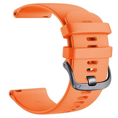 Correa de silicona Ricardo 20mm (pro Garmin Venu, Venu Sq, Venu 2 plus aj.), naranja, Quick Release, longitud extendida