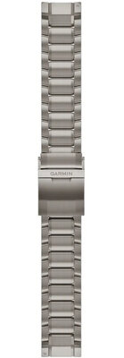 Brazalete de titanio Garmin 22mm (para Garmin MARQ 2), plateado, QuickFit, 010-13225-12