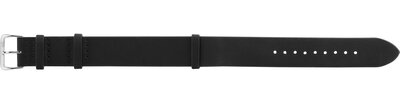 correa de cuero Morellato Vintage 5764D75.019 M, negro, NATO