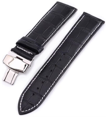 correa de cuero Ricardo Cortona, negro, Quick Release