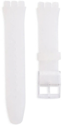 Correa unisex de silicona semitransparente para Swatch 19mm