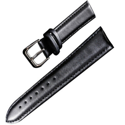 Correa de piel Ricardo Chieti, negra V1