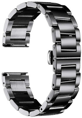 brazalete de acero inoxidable Ricardo Paderna, negro