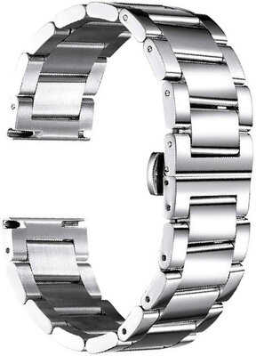 brazalete de acero inoxidable Ricardo Paderna, plateado