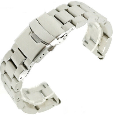 brazalete de acero inoxidable Ricardo Vacone, plateado