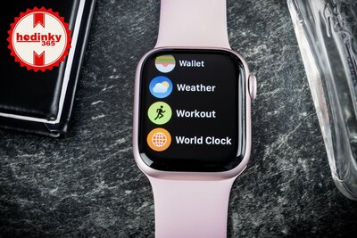Apple Watch Series 9 GPS 41mm Pink Aluminium Case / Light Pink Sport Band - S/M