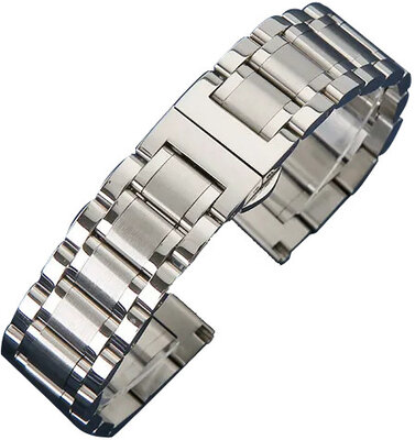 brazalete de acero inoxidable Ricardo Montorio, plateado