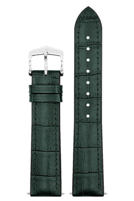 correa de cuero Hirsch Paul L 0925028040-2, verde, piel de ternera/caucho natural, longitud L, Quick Release