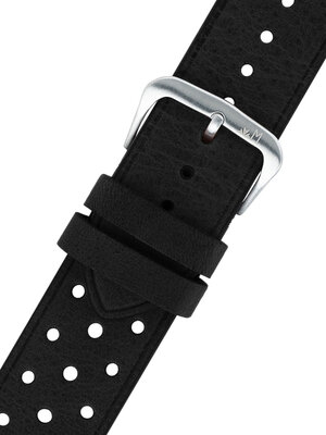 Correa de piel Morellato 5807B71.019 M, negro, material reciclado