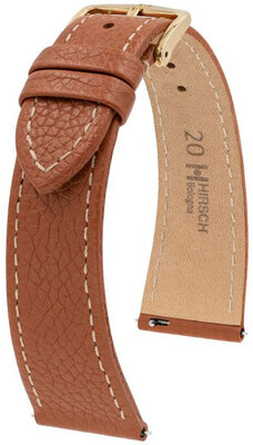 Correa de piel marrón claro Hirsch Bologna M 01802170-1 (Teletina)