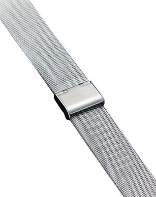 Pulsera de acero plateado Ricardo Barletta, milanesa
