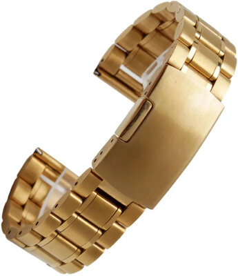 brazalete de acero inoxidable Ricardo Benevento, dorado