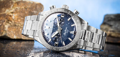 Edox SkyDiver Chronograph Quartz 10116-3-buidn Limited Edition 1000pcs ( + correa de repuesto )
