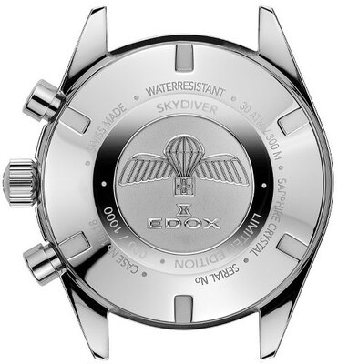Edox SkyDiver Chronograph Quartz 10116-3-gridn Limited Edition 1000pcs ( + correa de repuesto )
