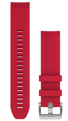Correa de silicona Garmin 22mm (para Garmin Fenix 8/7/6 (47mm), Epix 2 etc.), rojo V4, QuickFit, 010-12738-17