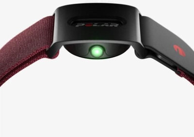 Sensor óptico de frecuencia cardíaca Polar Verity Sense, rojo, tamaño S-L
