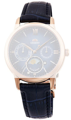 correa de cuero Orient UL018011P0 17mm (para modelo RA-KA00), azul