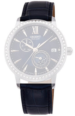 correa de cuero Orient UL028013J0 18mm (para model RA-AK00), azul