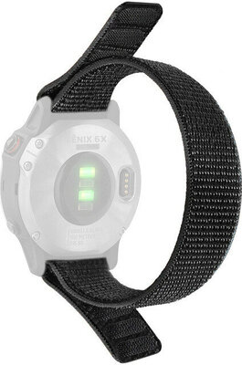 Correa de rosca 26mm, nylon, negra (Garmin Fenix 7X/6X/5X etc.)