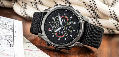 Correa de nailon Ricardo 26mm (para Garmin Fenix 8/7X/6X (51mm), Tactix etc.), negra, pasante