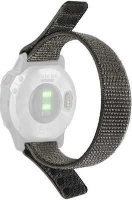 Correa de rosca 26mm, nylon, gris (Garmin Fenix 7/6/5 etc.)