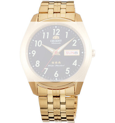 brazalete de acero inoxidable Orient KDFJLAA 20mm (para model RA-AB00), dorado