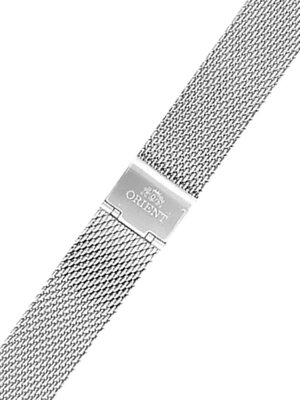 Brazalete de acero inoxidable Orient UM00F112J0 20mm (para el modelo RA-AC0E), plateado, de malla milanesa