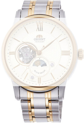 brazalete de acero inoxidable Orient UM010111Z0 21mm (para model RA-AS00), bicolor