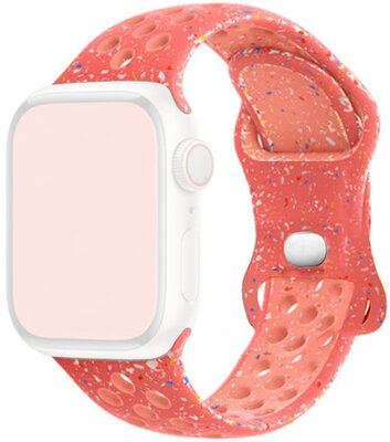 Correa para reloj Apple Watch 38/40/41mm, silicona deportiva, naranja