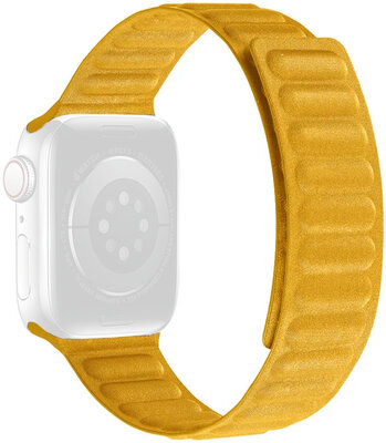 Correa para reloj Apple Watch 42/44/45mm, textil tirador magnético, amarillo