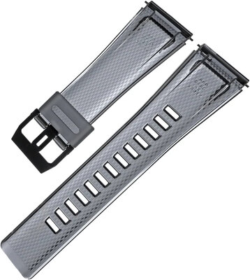 Correa para Casio G-Shock, plástico, gris, hebilla negra (para modelos GA-2000SKE)
