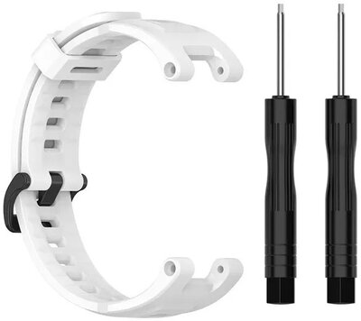 correa de silicona Ricardo Paganella (para Amazfit T-Rex Pro), White + accesorios de repuesto