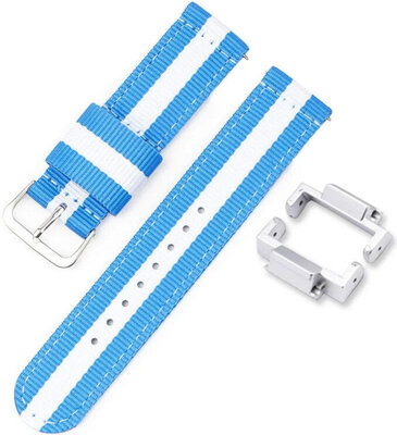 Correa textil Ricardo 16mm (pro Casio G-Shock GA-2100/GA-2110, DW-5600, GW-6900), azul, NATO, + adaptador
