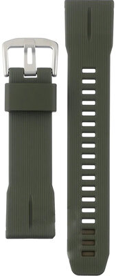 Correa para Casio, resina, verde, hebilla plateada (para el modelo PRW-61Y)